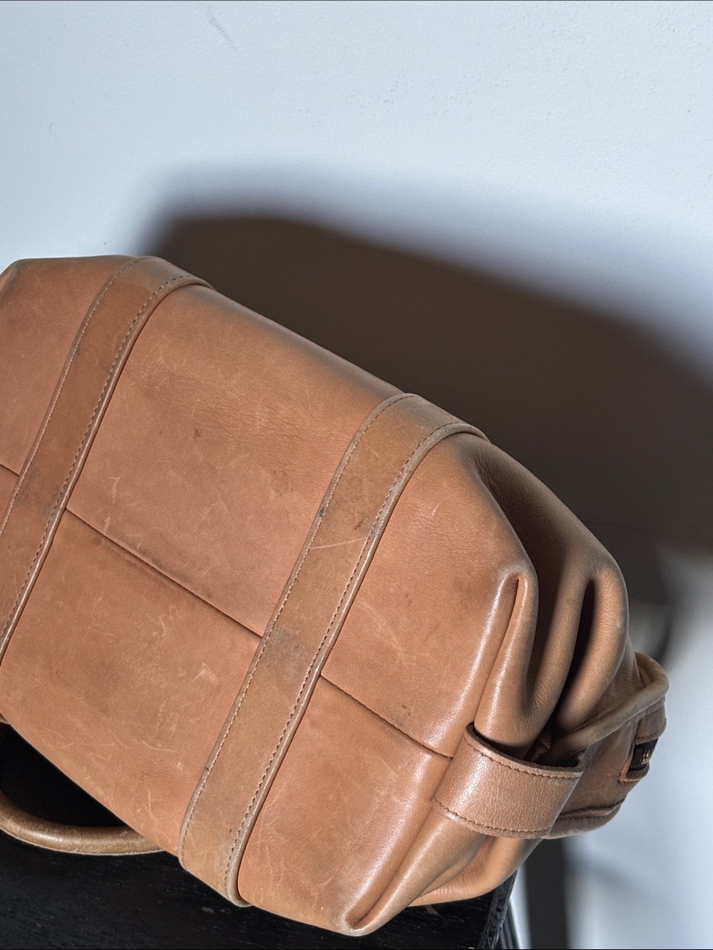Vintage 1980’s Coach British Tan Brown Leather Hobo 💼 Collector Item - Picture 9 of 16